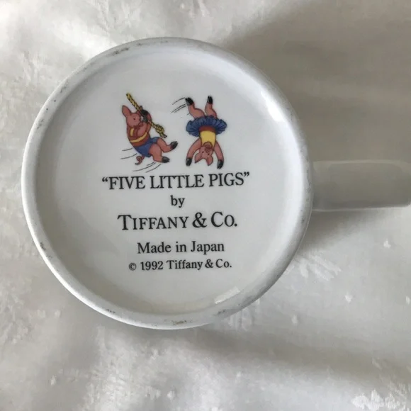 Tiffany 1992  “ Five Little Pigs”dish set - Picture 7 of 13